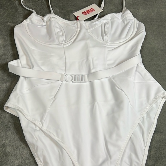 SOLID & STRIPED White One-Piece Swimsuit marshmallow.                    ordr209 - Picture 7 of 11